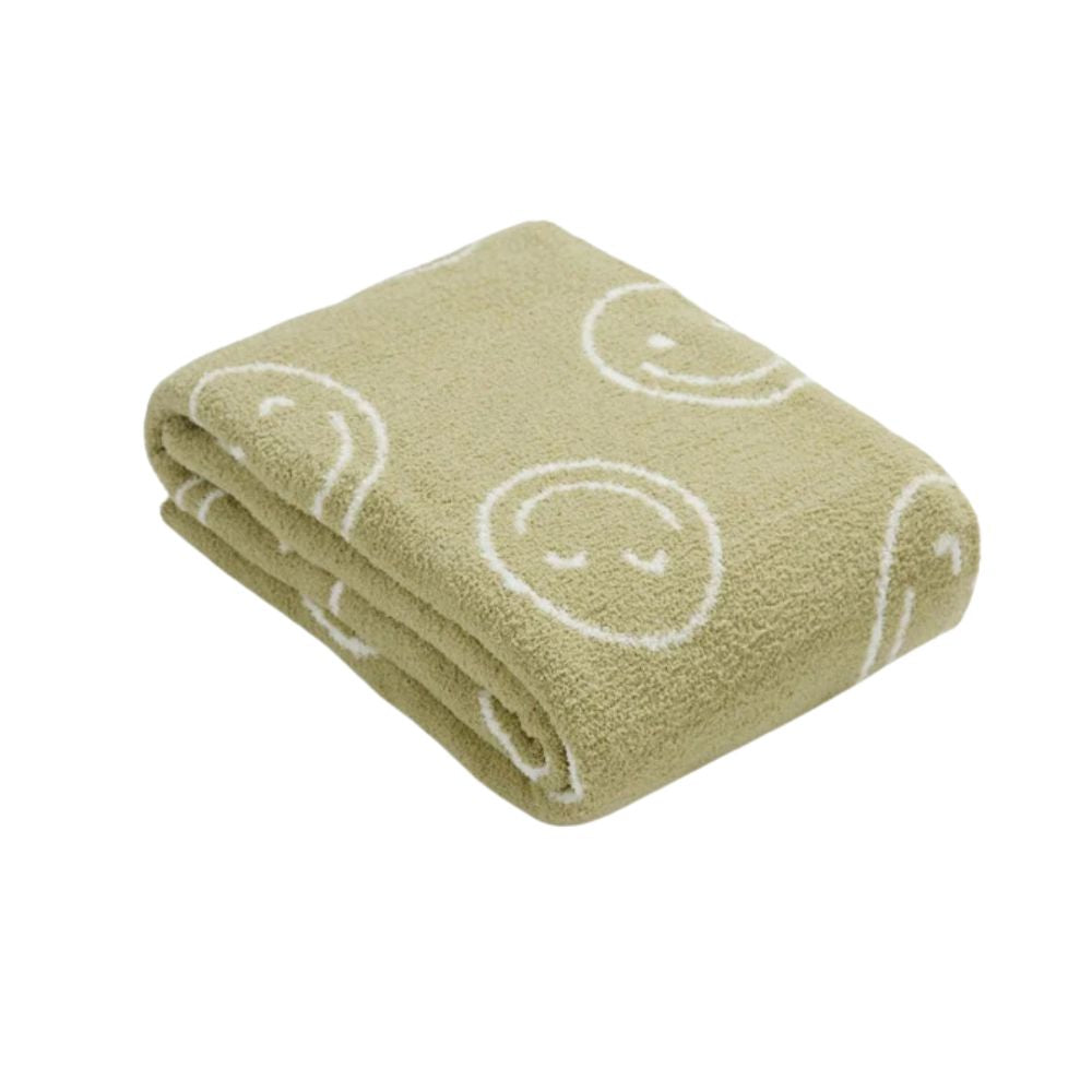 Smiley Face Plush Blanket