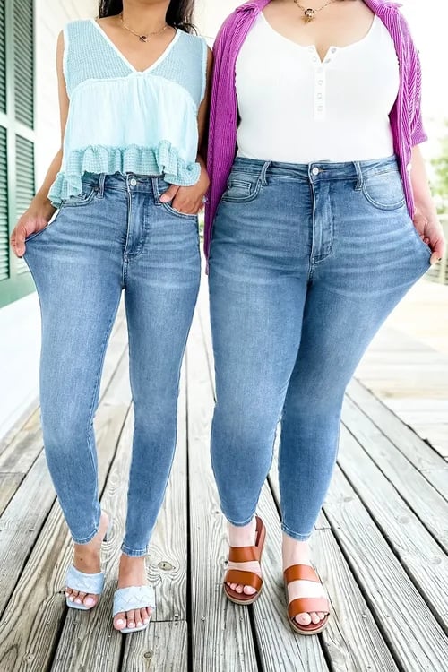 🎉ÚLTIMO DÍA 49%OFF 🔥Jeans Vintage Con Control Cómodo Y Levantamiento De Glúteos Para Abdominoplastia