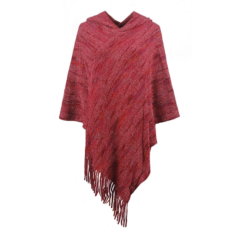 Women's Streetwear Stripe Polyester Tassel Shawl