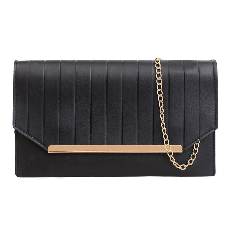 Women's Pu Leather Solid Color Classic Style Flip Cover Crossbody Bag
