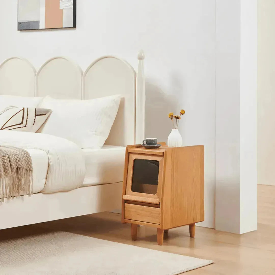 Corcino Solid Wood Nightstand