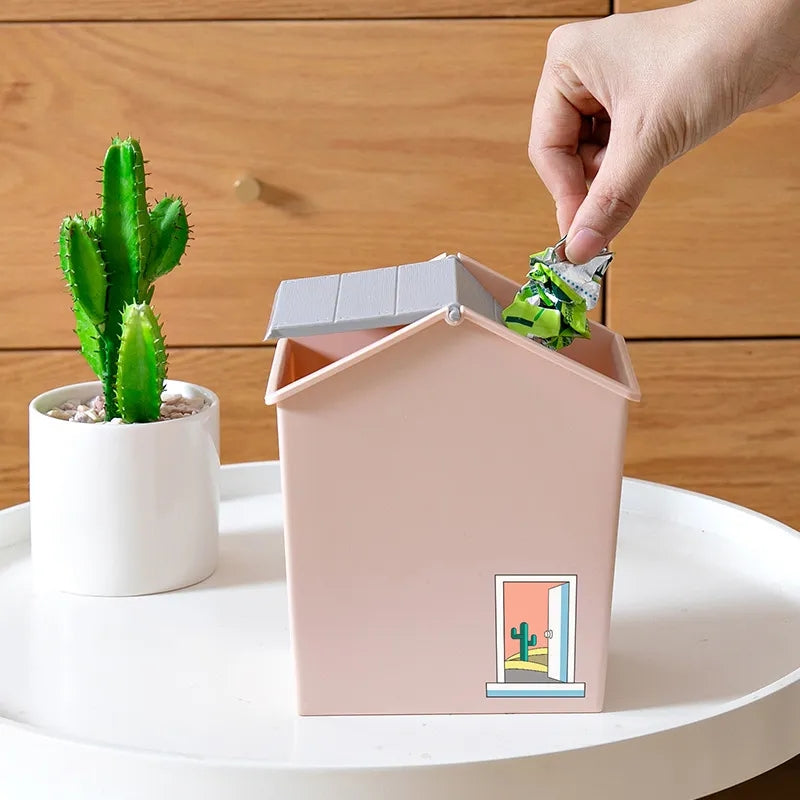 MINI HOME SHAPED DUST BIN