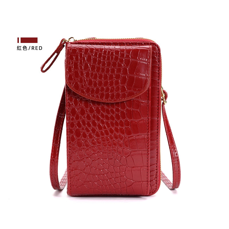 Women's All Seasons Pu Leather Solid Color Classic Style Square Flip Cover Phone Wallets