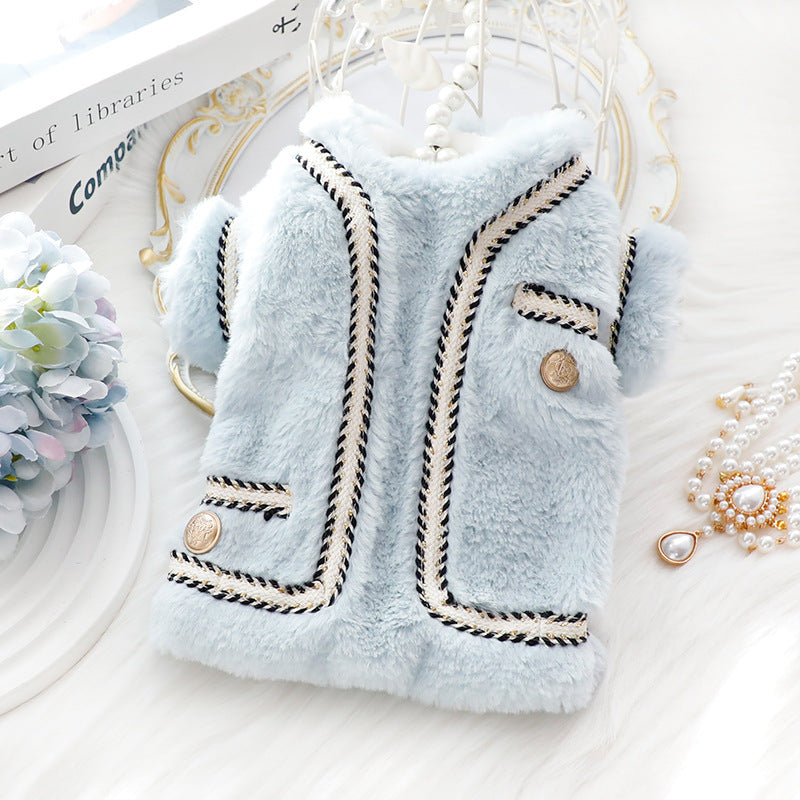 Sweet Fleece Knitted Buttoned Jacket Coat