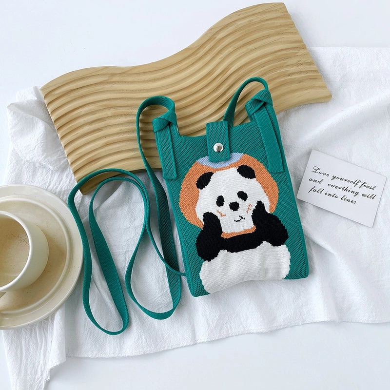 Women's Small Polyester Cartoon Heart Shape Basic Vintage Style Square Open Phone Wallets