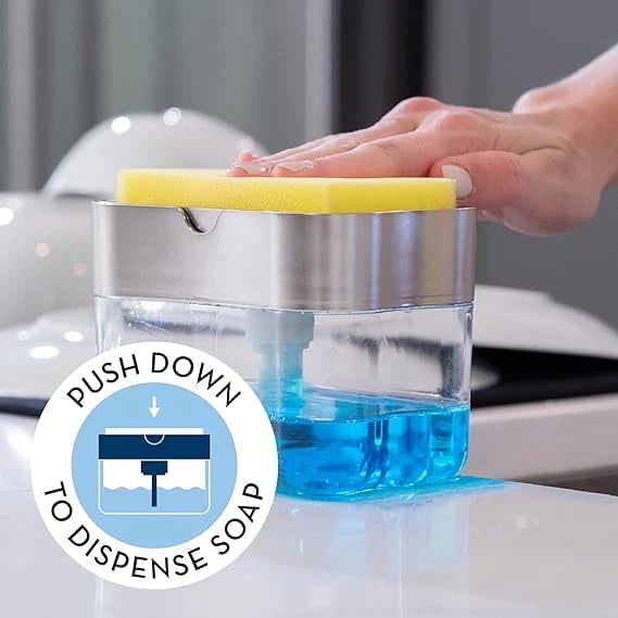 SOAP DISPENCER AND SPONGE CADDY