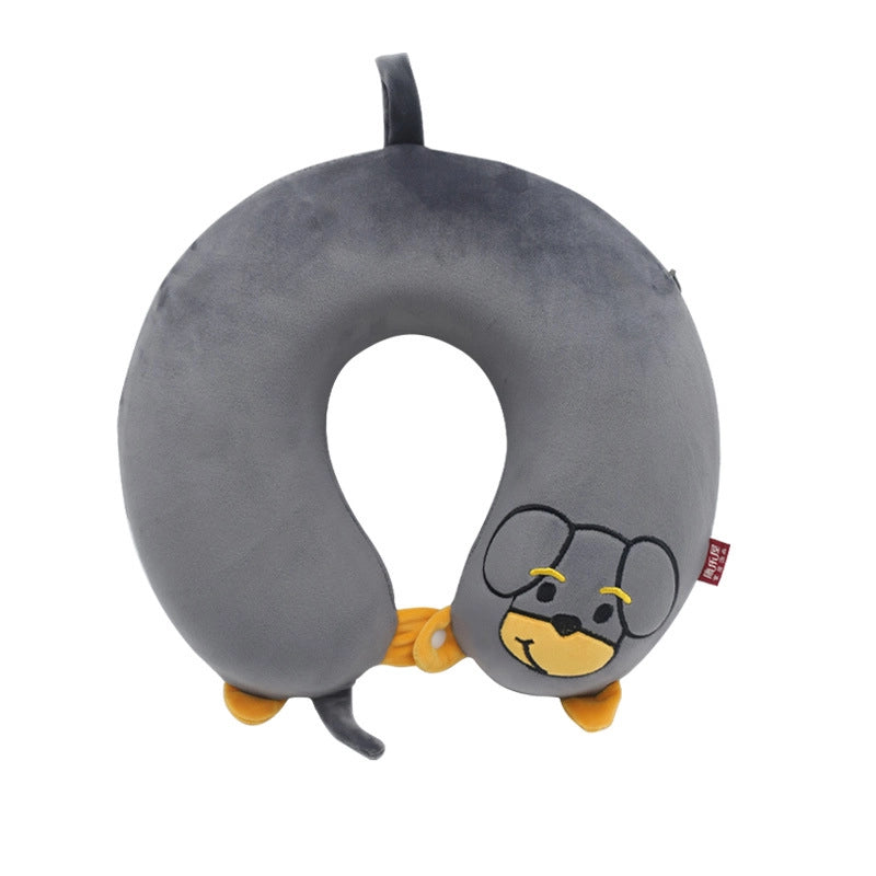 Cartoon Memory Cotton U-shaped Pillow Leisure House Travel Office Neck Pillow Slow Rebound Aircraft Travel Neck Pillow