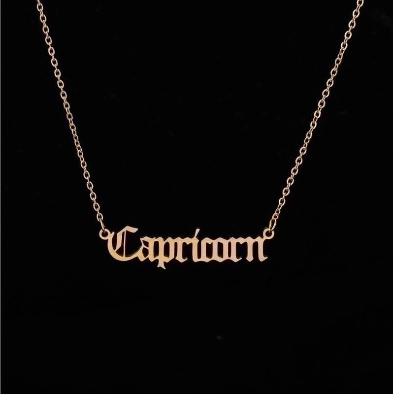 Fashion Constellation 201 Stainless Steel 18K Gold Plated Stainless Steel Necklaces