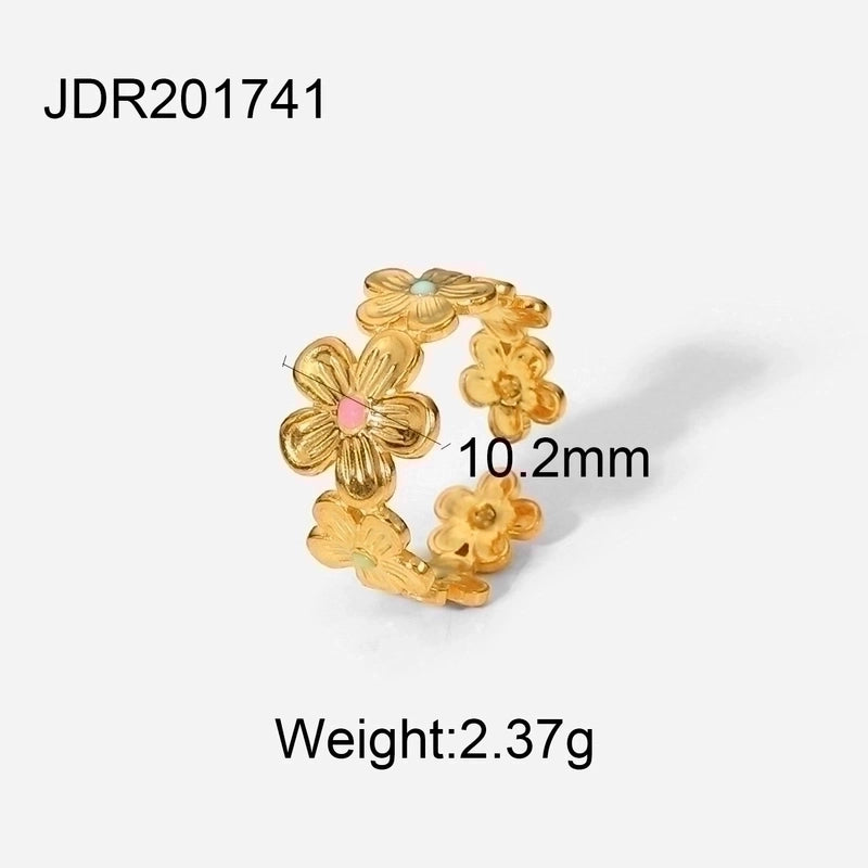 Fashion Geometric 304 Stainless Steel Artificial Gemstones