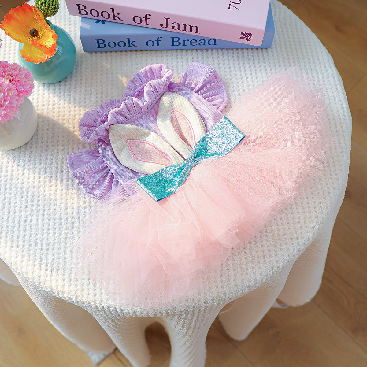 Rabbit Ear Decor Dog Cat Princess Dress