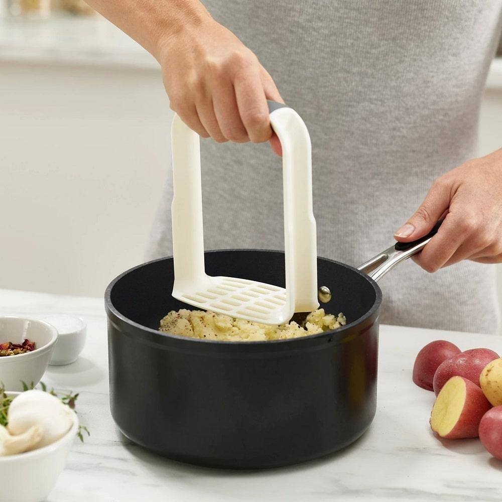 Easy-Mash Potato Masher - White