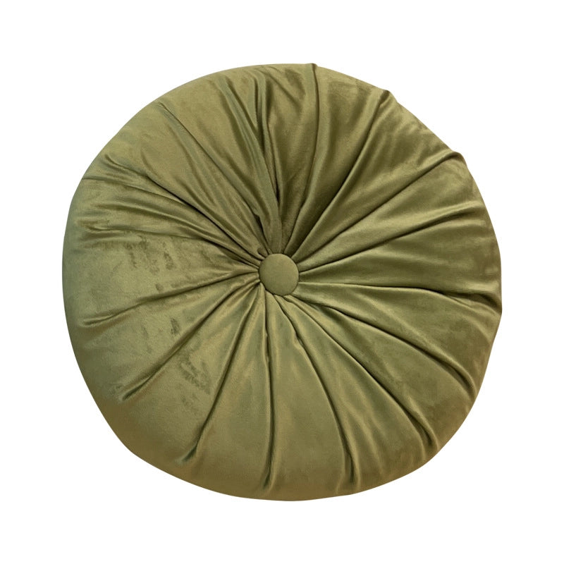 Round Pumpkin Pillow Solid Color Bay Window Pillow Homestay Model Room Pillow Living Room Sofa Cushion