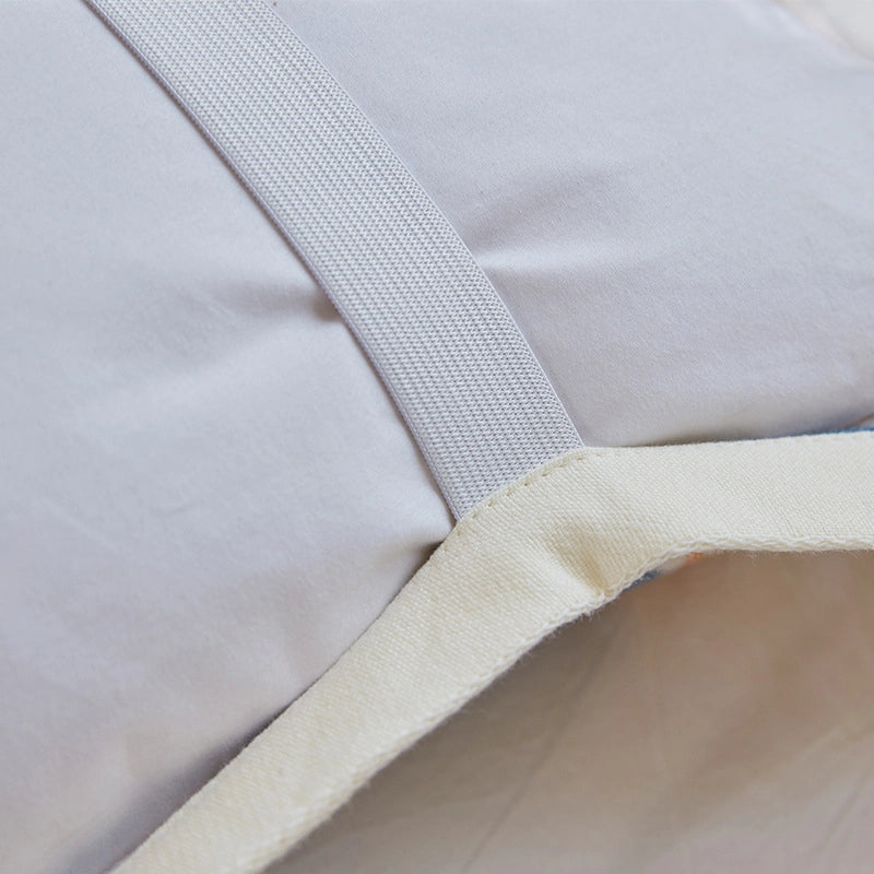 Four-layer Cotton Gauze Pillow Towel Elastic Band Fixed Anti-shedding Adult Pillow Turban Season Couple Cover Towel