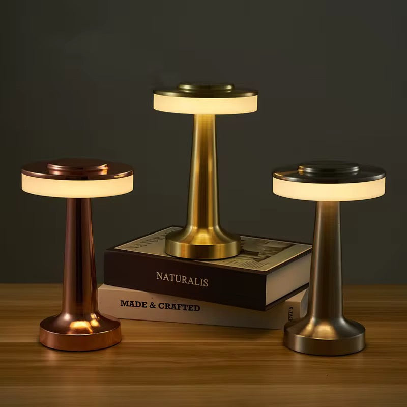 Modern Touch-Control LED Table Lamp - Metal Finish