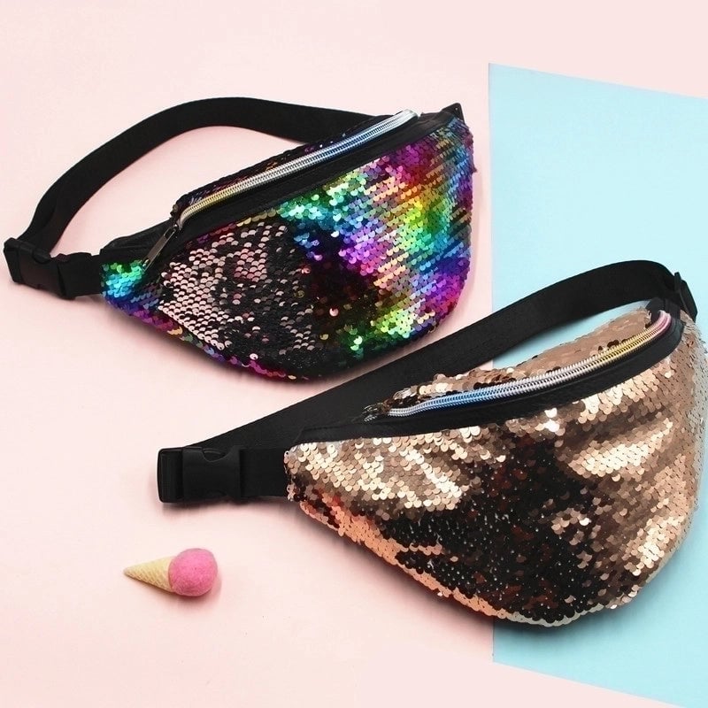 Women's Streetwear Solid Color Pu Leather Polyester Waist Bags