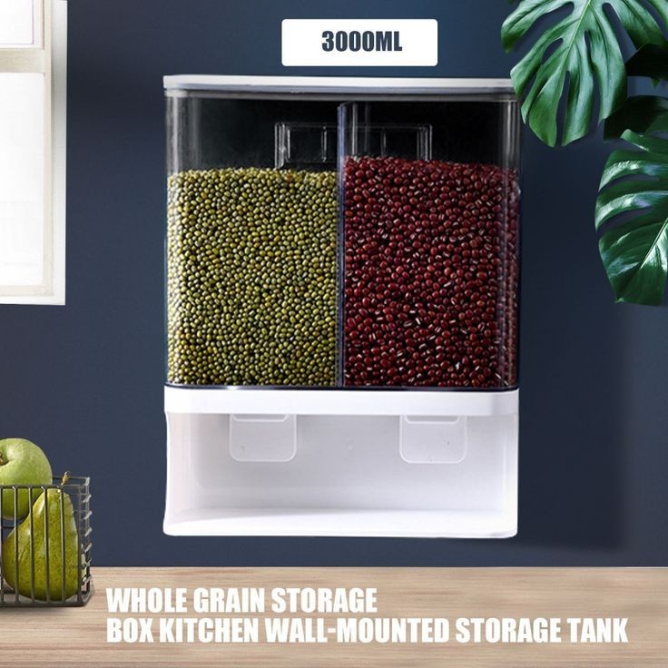 WALL MOUNTED PUNCH FREE RICE & CEREAL DISPENSER