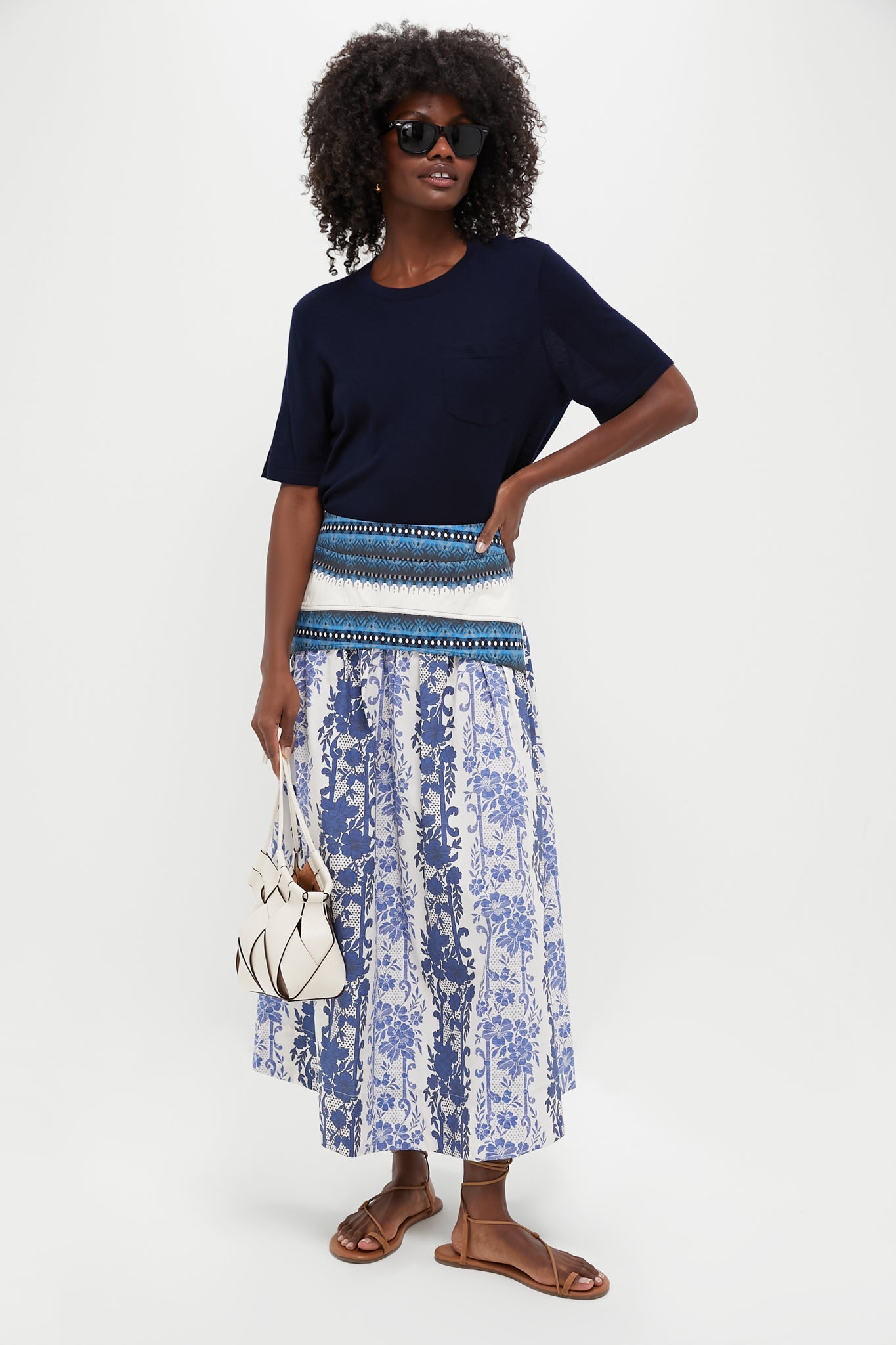Bondi Blues Cotton Poplin Jolie Skirt
