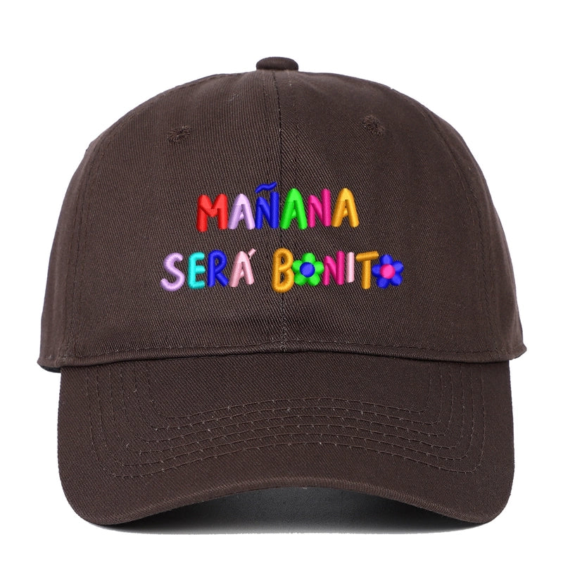 Women's Lady Minimalist Letter Curved Eaves Baseball Cap