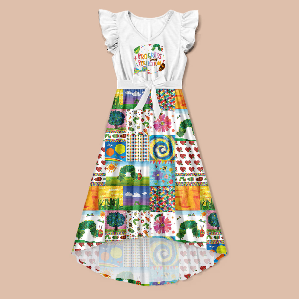 Progress Over Perfection Teacher One Piece Dress