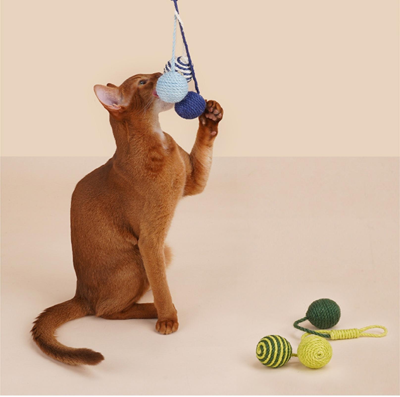 Sisal Rope Balls Cat Toys Set