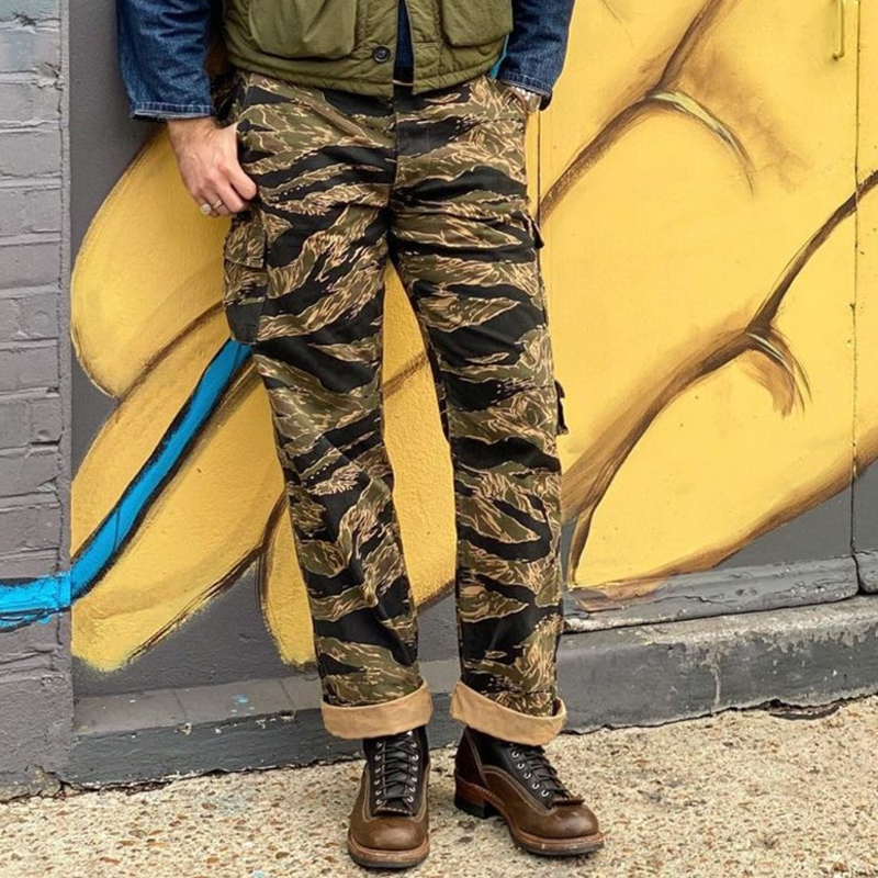 Retro 1966 Jungle Pants Tiger Striped Trousers