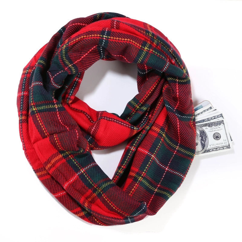Women's Classic Style Color Block Imitation Cashmere Scarf