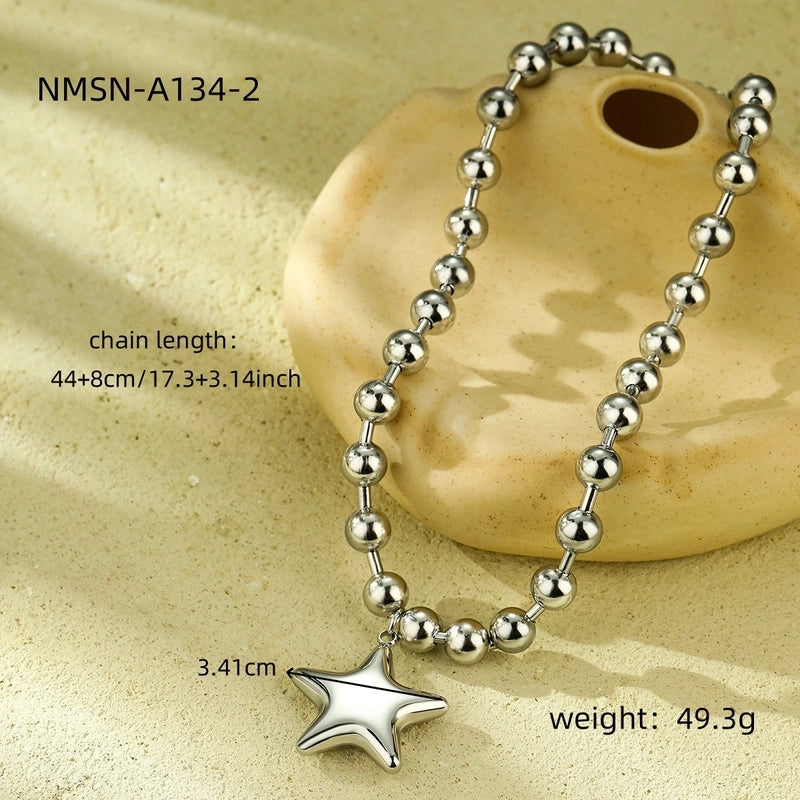 Lady Heart Shape 316 Stainless Steel  Plating Pendant Necklace