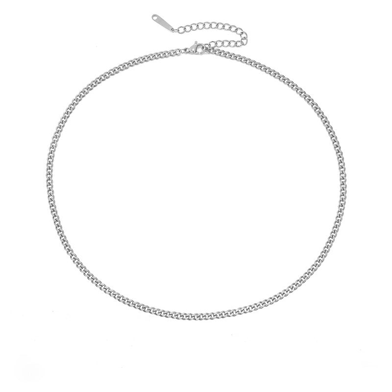 Stainless Steel 14K Gold Plated Fashion Plating U Shape Necklace