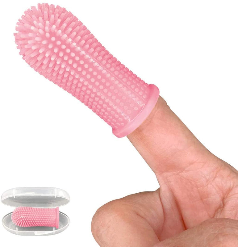 Explosions Dog Toothbrush Pet Finger Set Teeth Cleaning Care Toothbrush Dog Silicone Finger Brushing