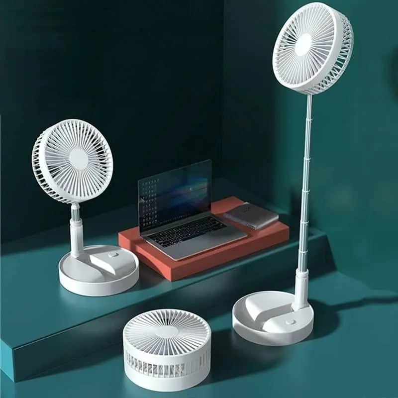 🌀🌀Rechargeable Usb Folding Fan 3 Blade Table Fan