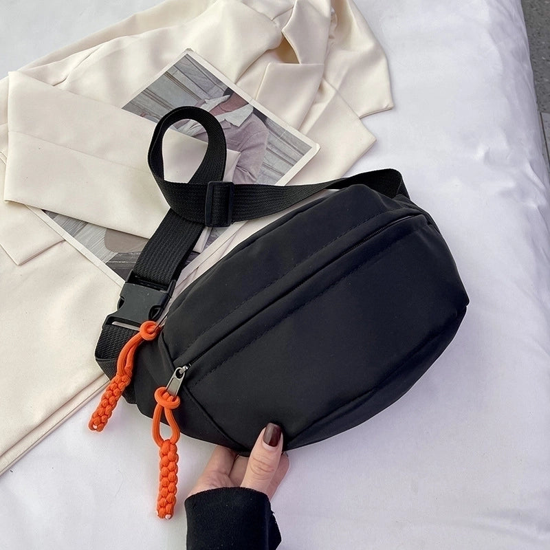 Women's Classic Style Color Block Oxford Cloth Waist Bags