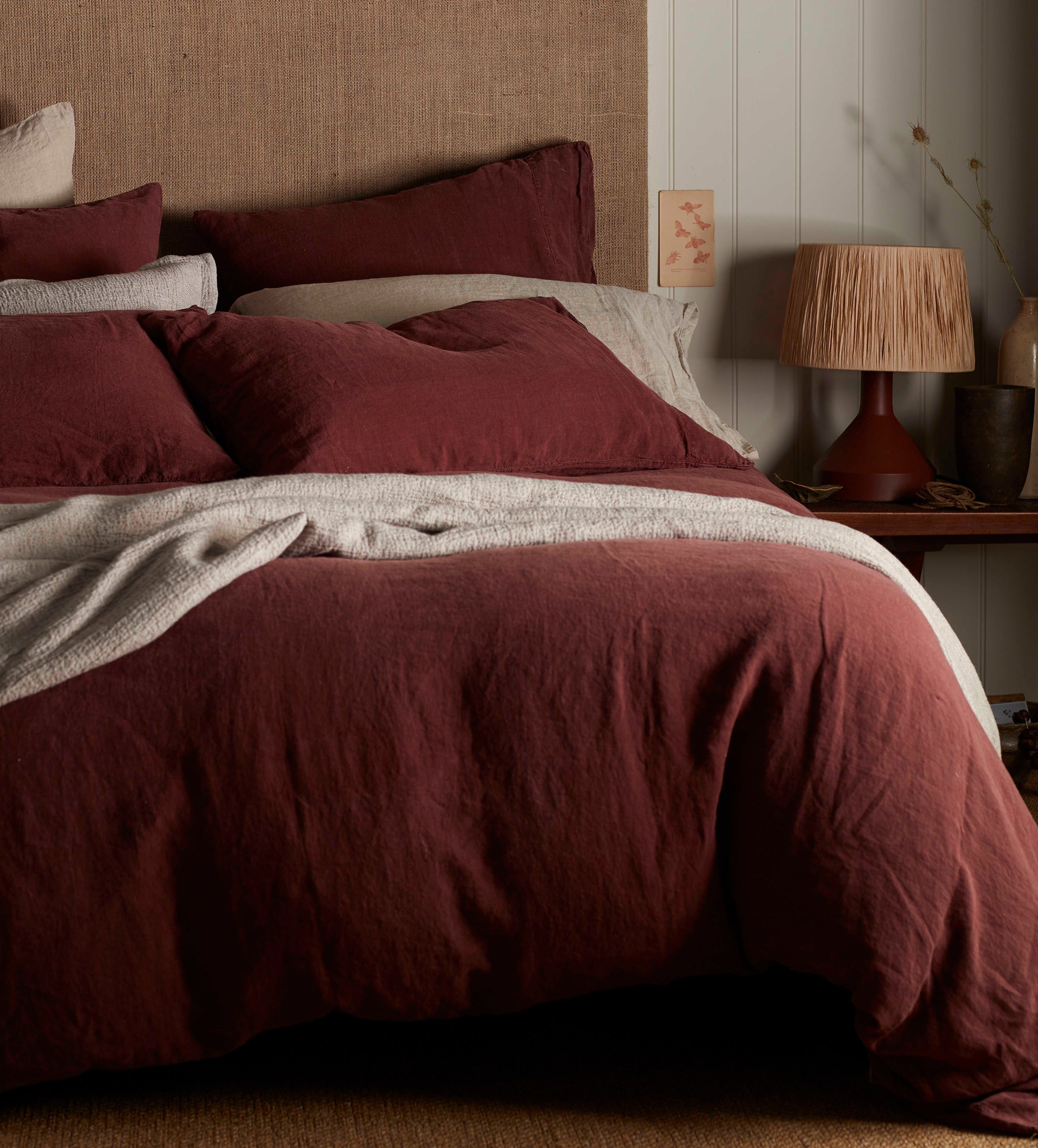 Conker 100% Linen Duvet Cover