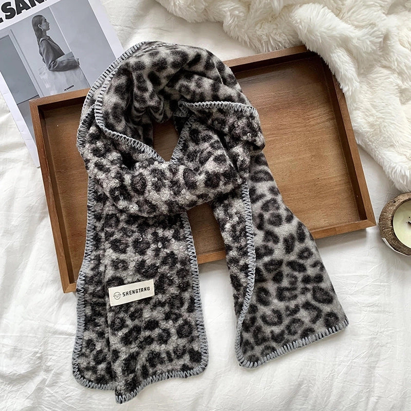 Women's Minimalist Classic Style Color Block Polyester Scarf
