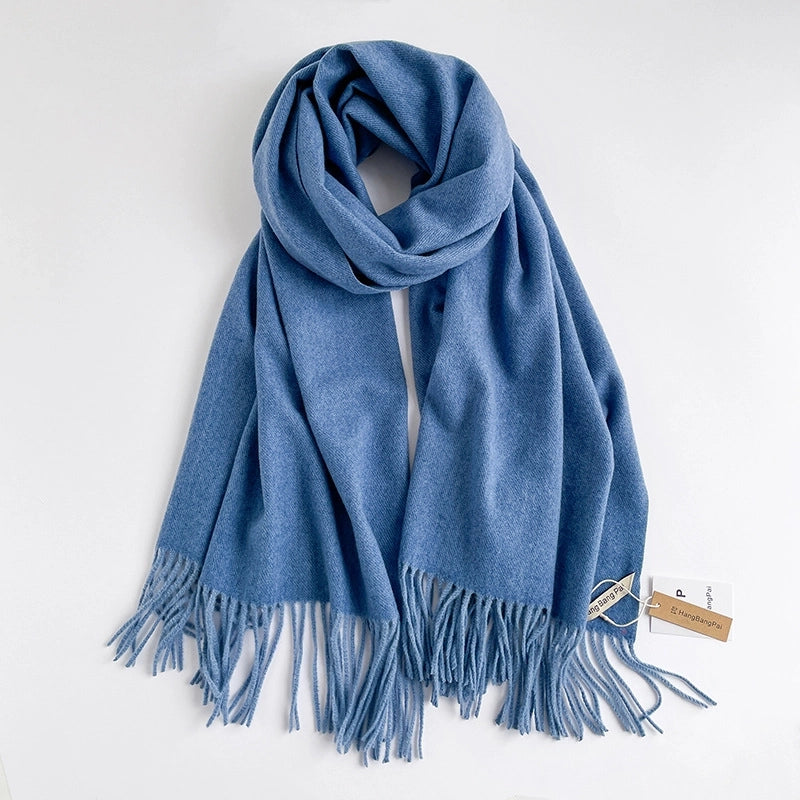 Unisex Casual Basic Solid Color Imitation Cashmere Scarf