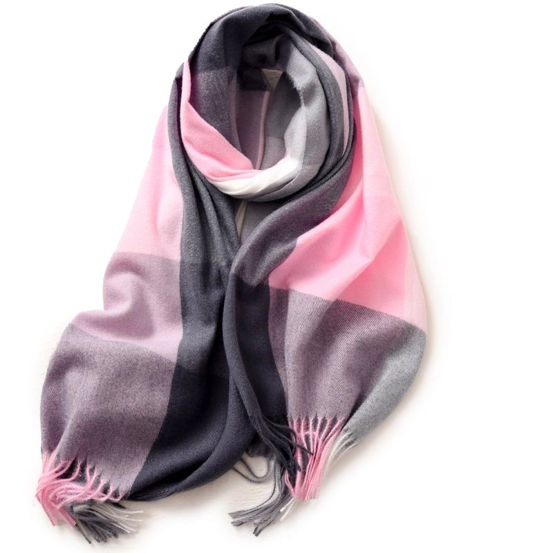Women's Minimalist Color Block Polyester Printing Scarf