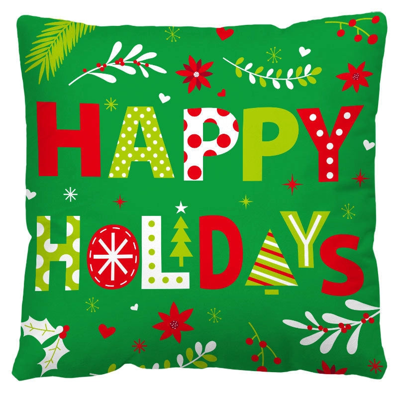 Christmas  Classic Style Christmas Tree Letter Snowman  Pillow Cases Couch & Sofa Decor