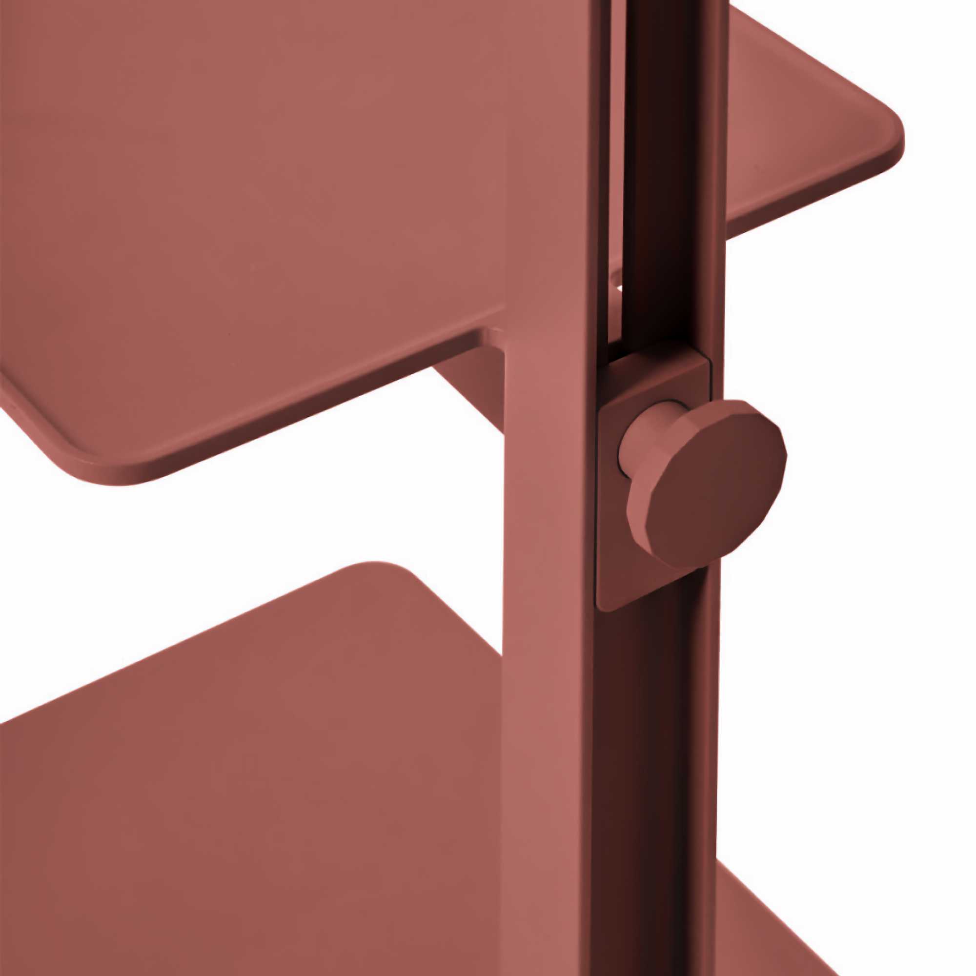 String Museum sidetable. Red Rust