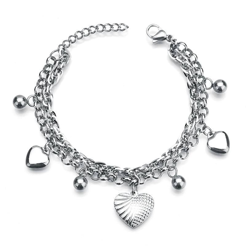 Fashion Geometric 304 Stainless Steel 18K Gold Plated No Inlaid Bracelets In Bulk