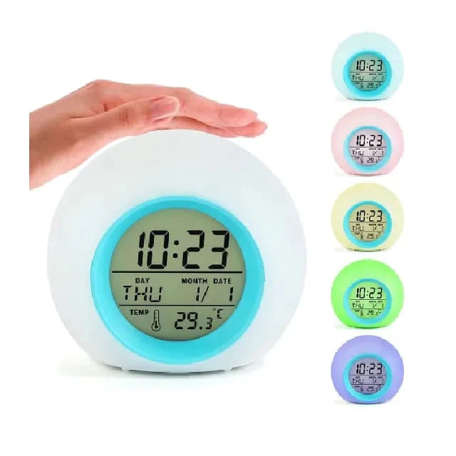 Digital Alarm Clock. 7 Color