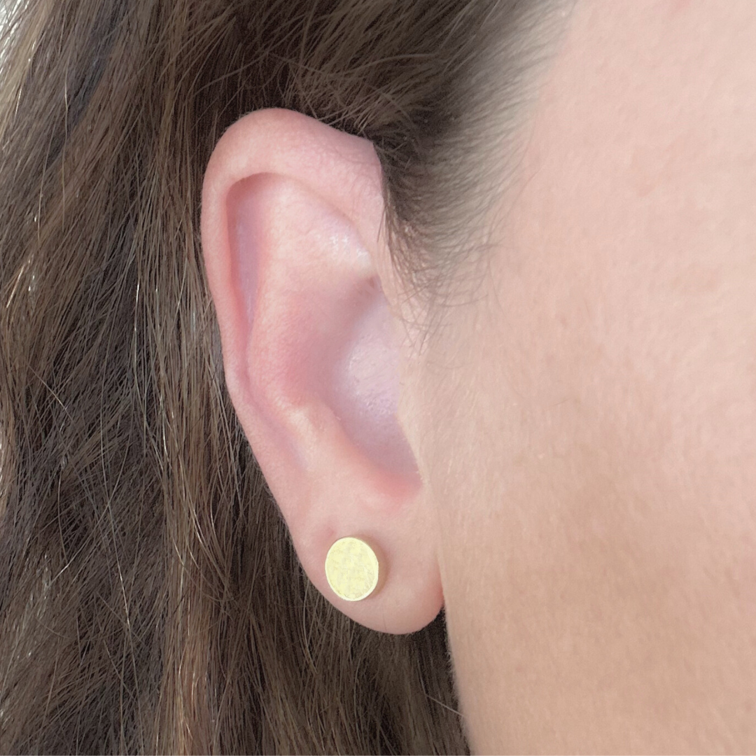 8mm Double studs - Gold