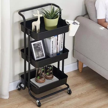 3-Tier Kitchen Storage Trolley Rack