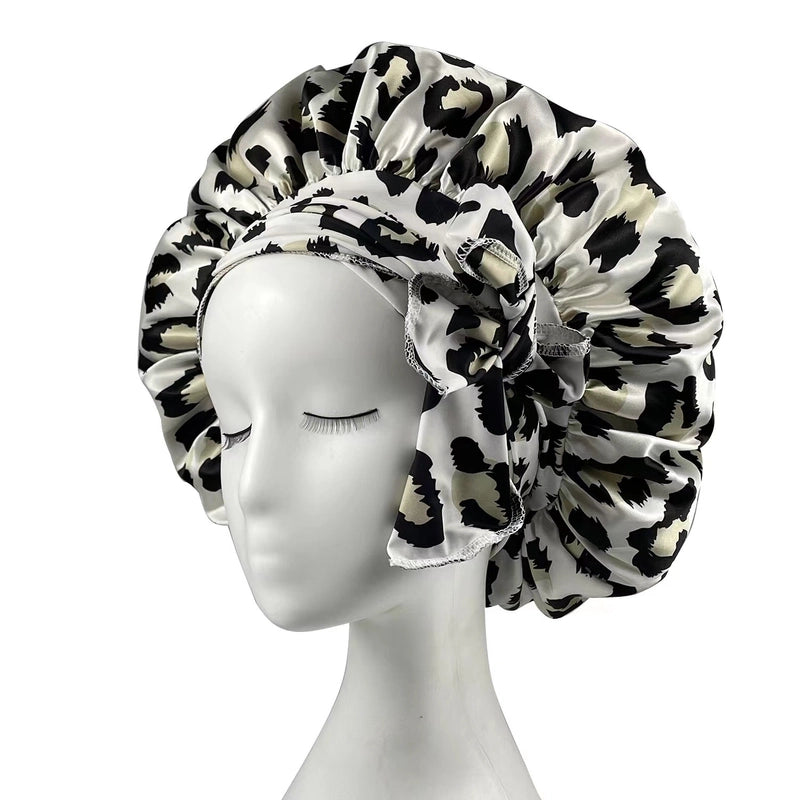 Women's Vintage Style Classic Style Leopard Eaveless Nightcap
