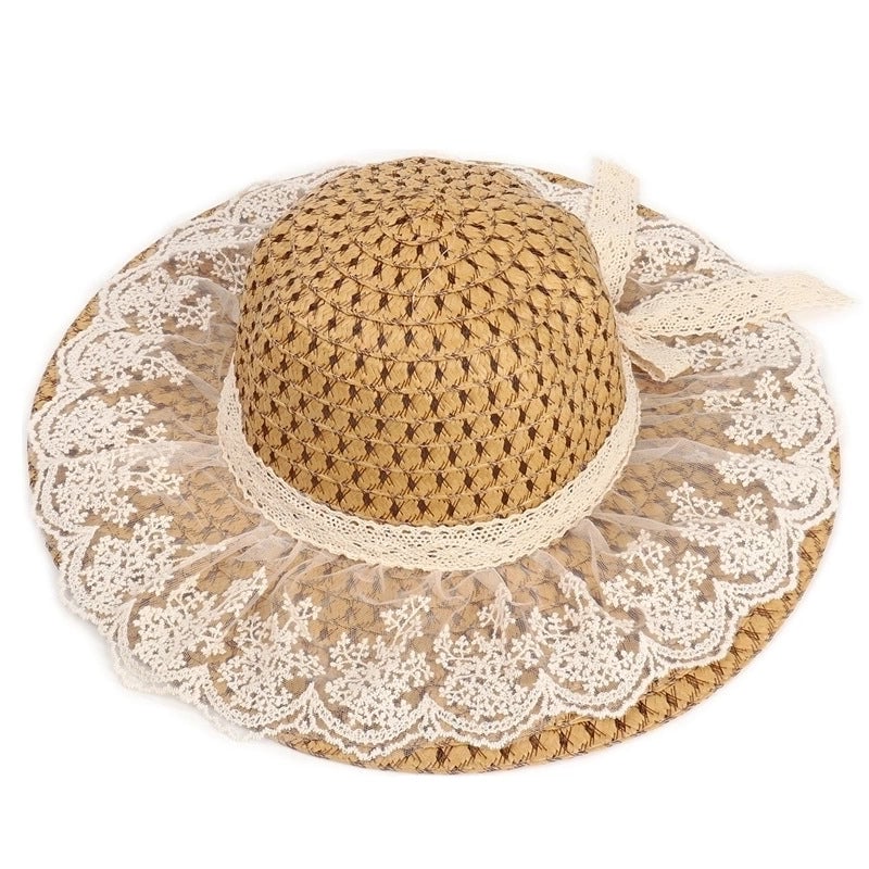 Women's Minimalist Solid Color Big Eaves Straw Hat
