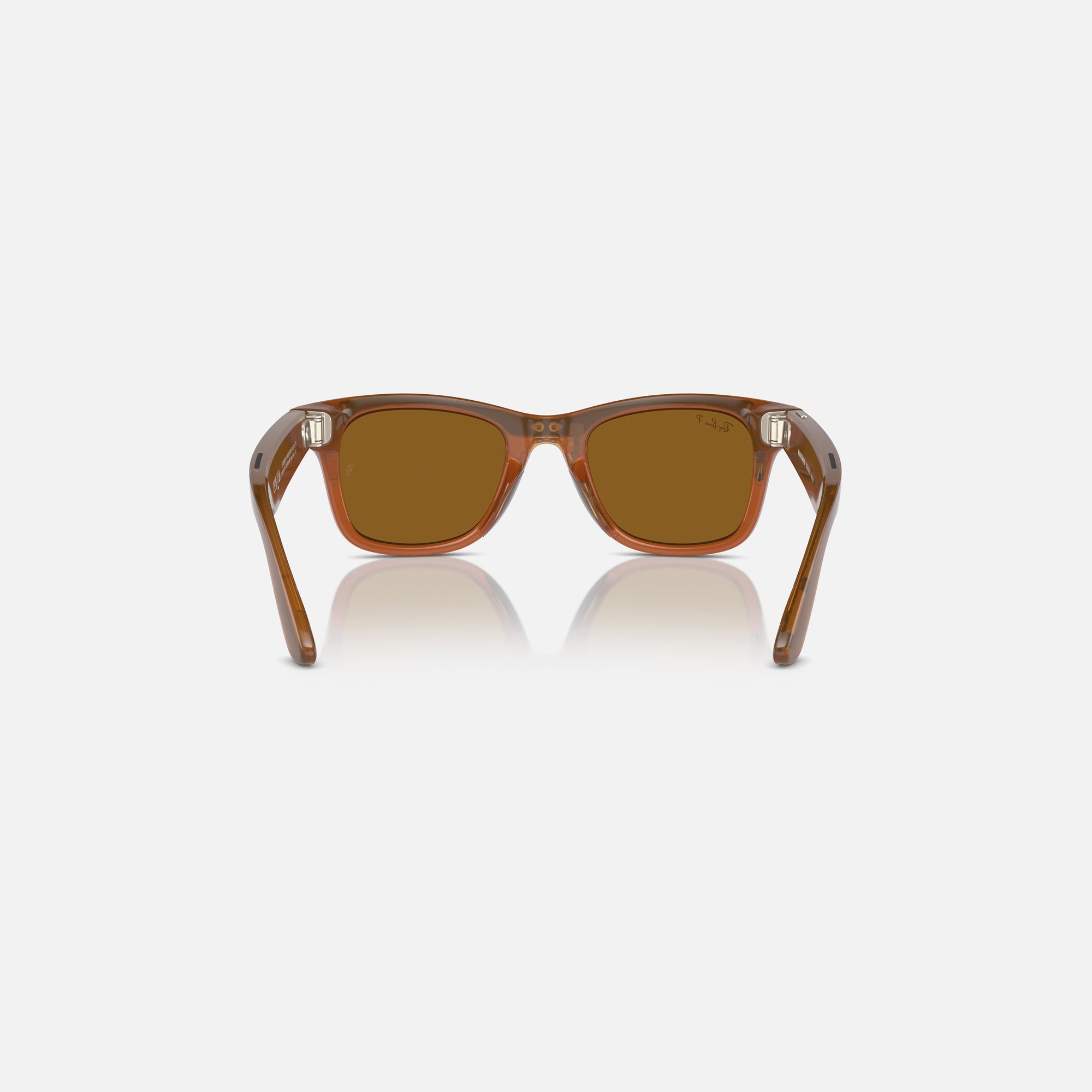 Ray Ban Meta Wayfarer - Shiny Caramel / Brown
