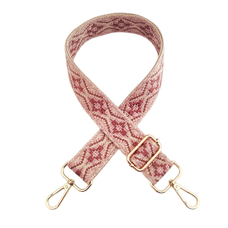 Polyester Cotton Geometric Bag Strap