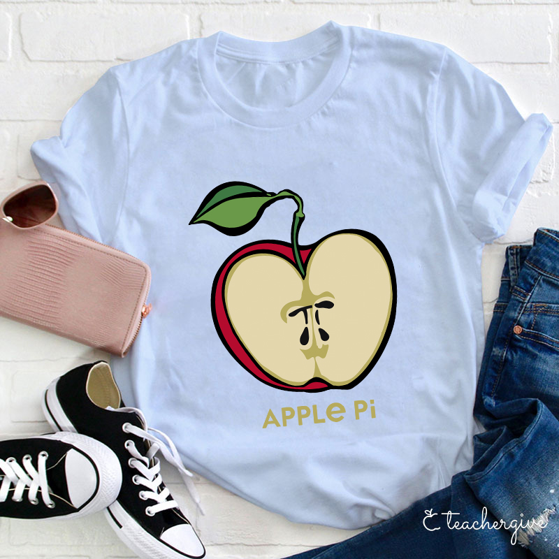 Apple Pi Day Teacher T-Shirt