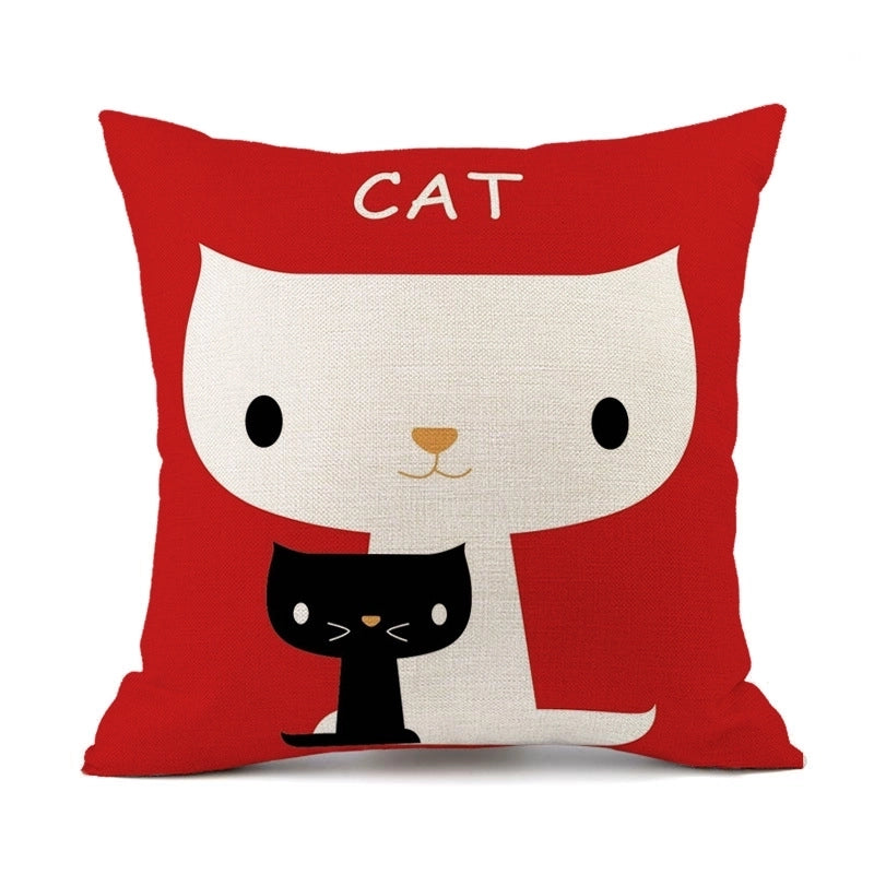 Cute Animal Linen Pillow Cases