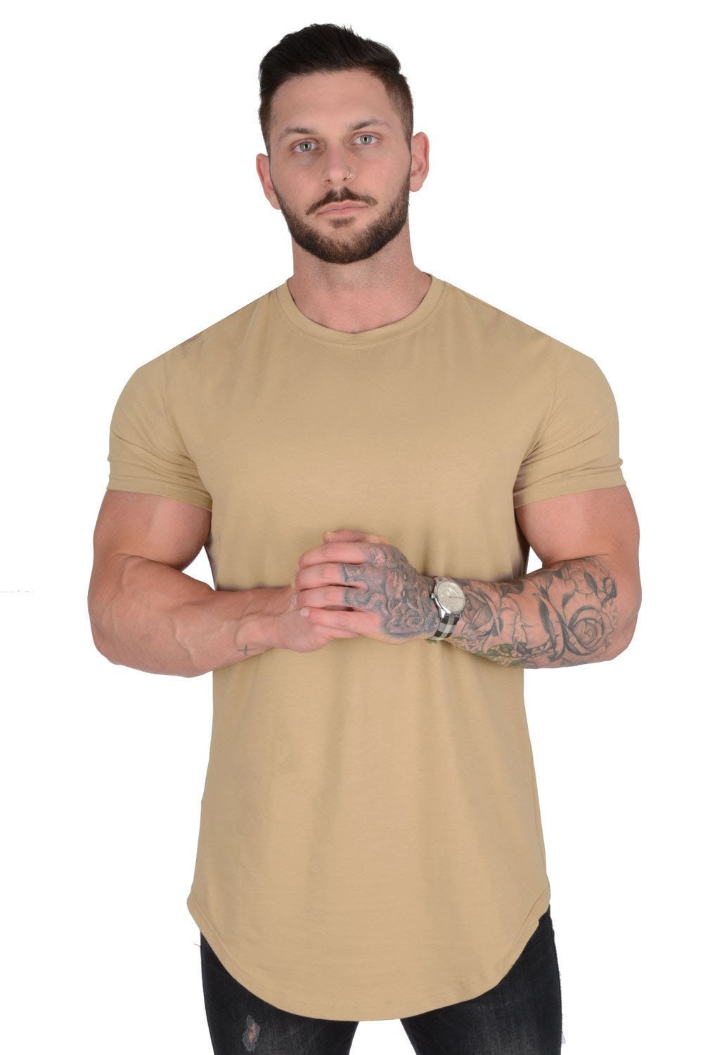 47% OFF ESSENTIAL DROP-CUT T-SHIRT