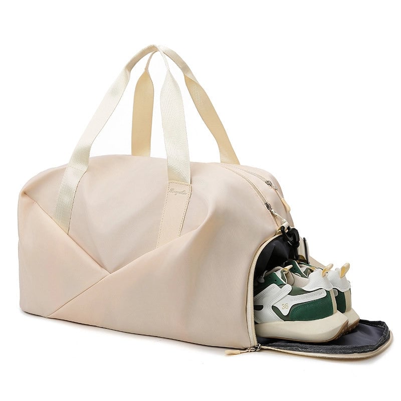 New Fashion Fitness Travel Bag Portable Shoulder Large Capacity Oxford Cloth Dry And Wet Separate Sports Bag Independent Shoe Bin