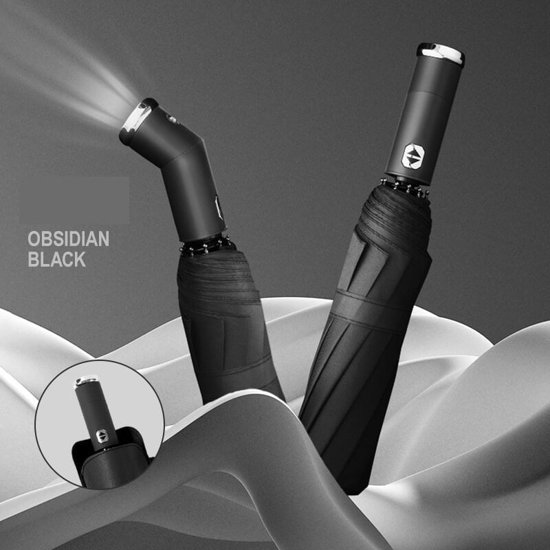 🔥Free shipping🔥Automatic Umbrella Adjustable Rotating Flashlight Umbrella🔥Hot Sale🔥